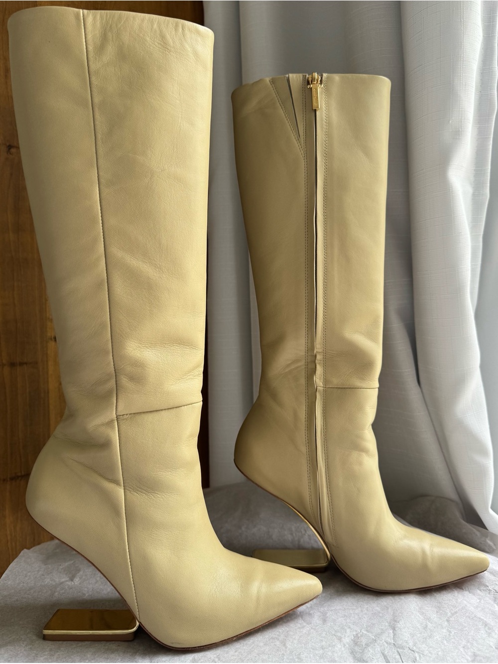 Cult Gaia Women's Bianca High Heel Knee Boots - 6 1/2 / 36 1/2